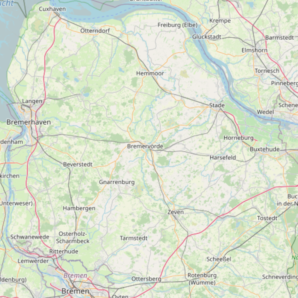 Map of Bremerv&ouml;rde region